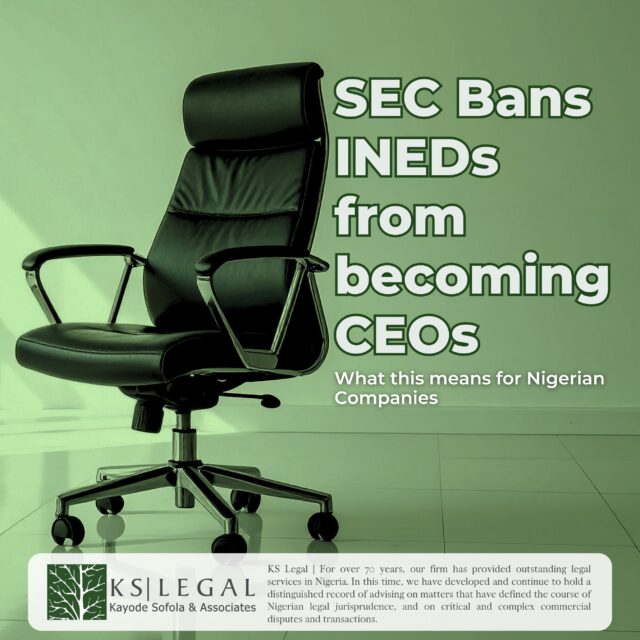 SEC Bans INEDs from Becoming CEOs: What This Means for Nigerian Companies